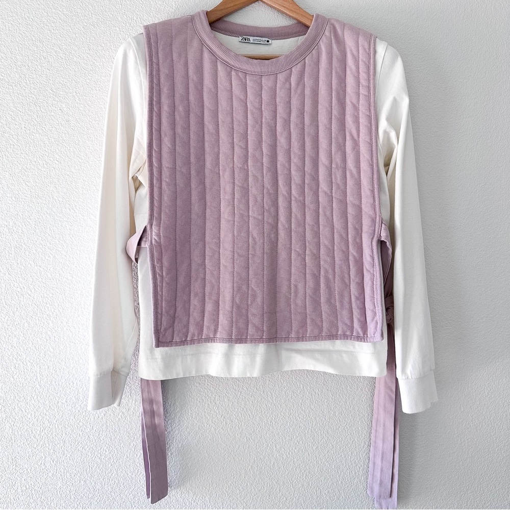 Zara - Womens Combination Sweatshirt (Lavender-White)